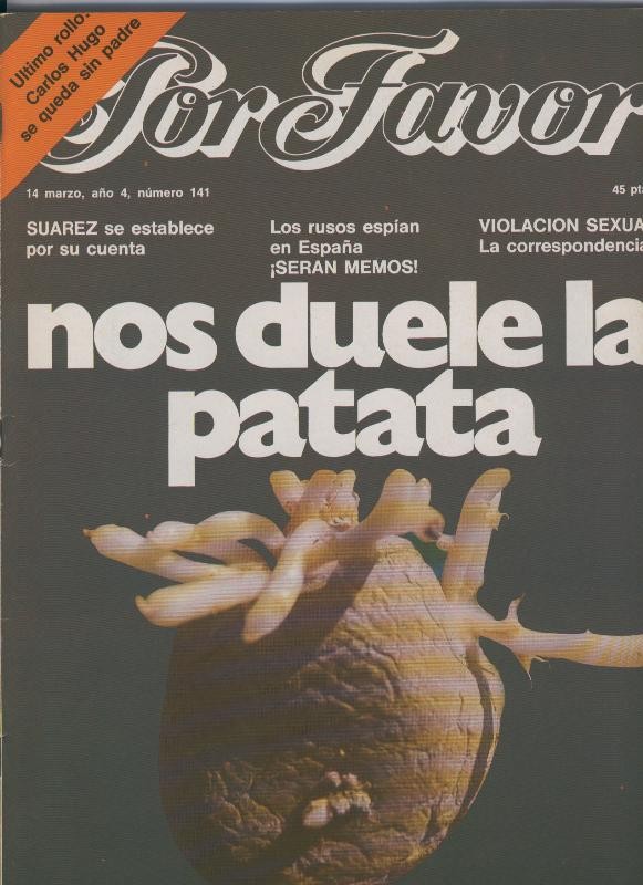 Por Favor numero 141,  14 marzo 1977: Nos duele la patata