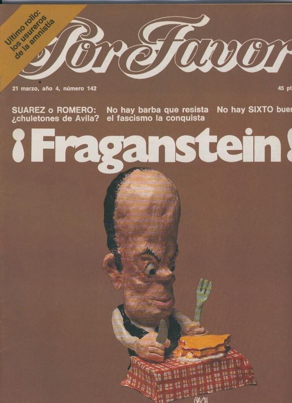Por Favor numero 142,  21 marzo 1977: Fraganstein