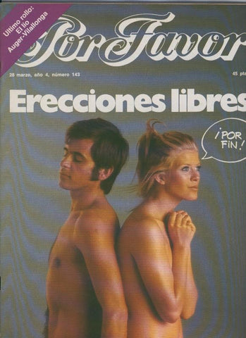 Por Favor numero 143,  28 marzo 1977: Erecciones libres
