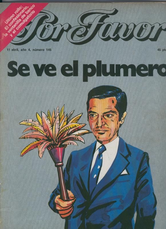 Por Favor numero 145,  11 abril 1977: Se ve el plumero
