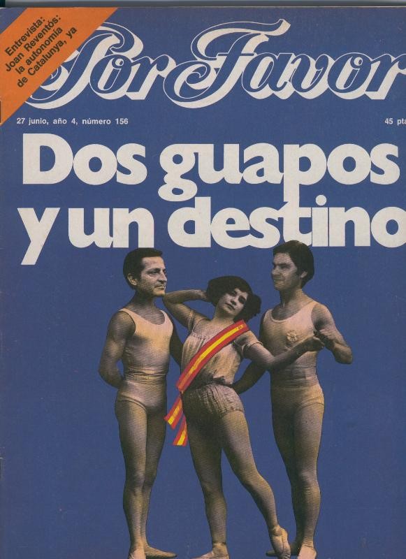 Por Favor numero 156,  27 junio 1977: Dos guapos y un destino