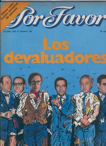 Por Favor numero 159,  18 julio 1977: Los devaluadores