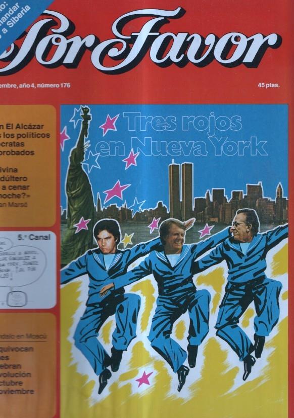 Por Favor numero 176,  14 noviembre 1977: Tres rojos en Nueva York