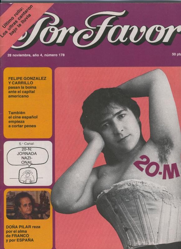 Por Favor numero 178,  28 noviembre 1977: Doña Pilar