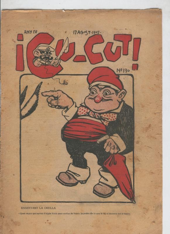 Cu-Cut numero 190 del 17.8.1905: solo la cubierta principal