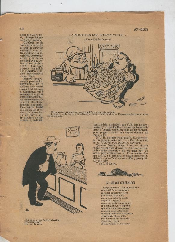 Cu-Cut numero 190 del 17.8.1905: unicamente es una pagina