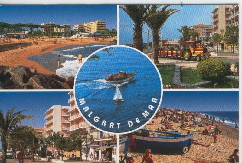 Postal 7401 : vistas varias de Malgrat de Mar