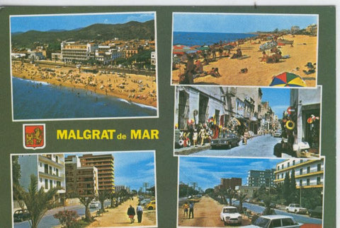 Postal 7416 : Vistas varias de Malgrat de Mar