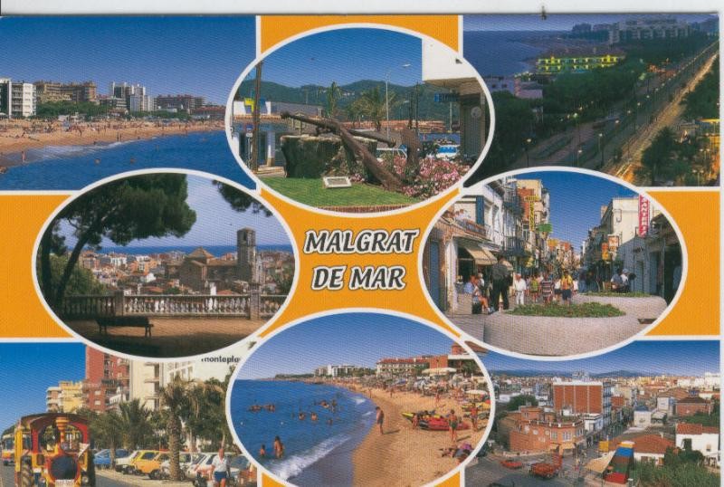 Postal 7417 : Vistas varias de Malgrat de Mar