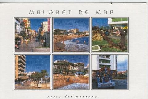 Postal 7418 : Vistas varias de Malgrat de Mar