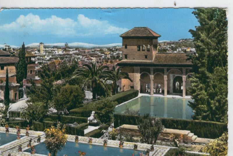 Postal 7454 : Alhambra de Granada, Jardines del Partal