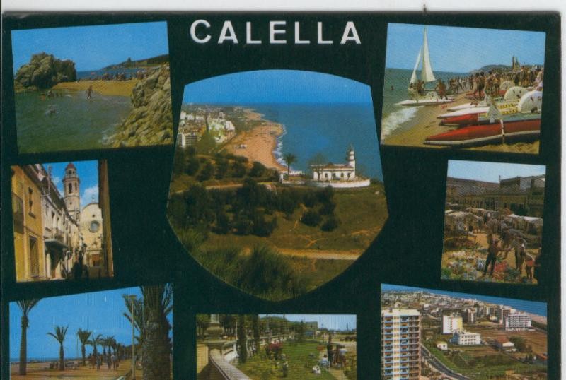 Postal 7470 : Vistas de Calella, Barcelona