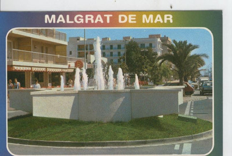 Postal 07497 : Fuente del Paseo Maritimo de Malgrat de Mar, Barcelona