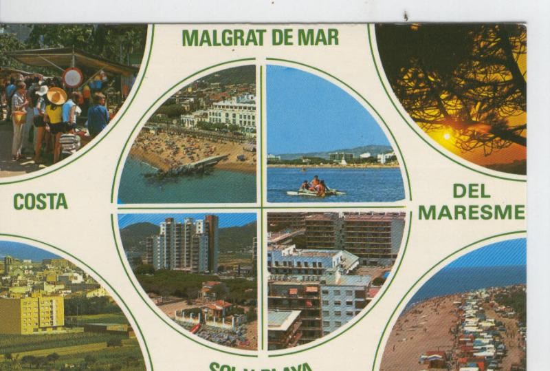 Postal 07498 : Vistas fe Malgrat de Mar, Barcelona