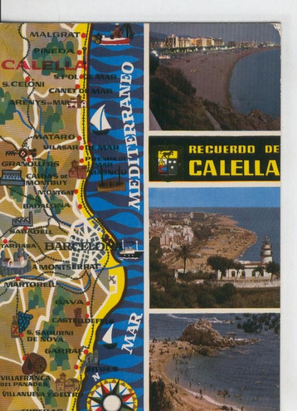 Postal 07514 : Vistas de Calella, Barcelona
