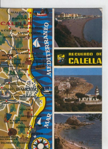 Postal 07514 : Vistas de Calella, Barcelona