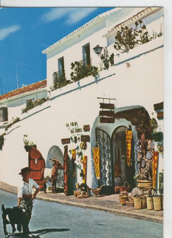 Postal 07554 : Calle tipica de Mijas, Malaga