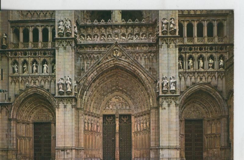 Postal 07662 : Toledo, Portada de la Catedral 
