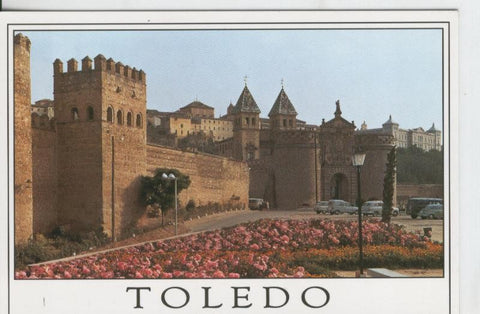 Postal 07663 : Toledo, Puerta Bisagra y murallas