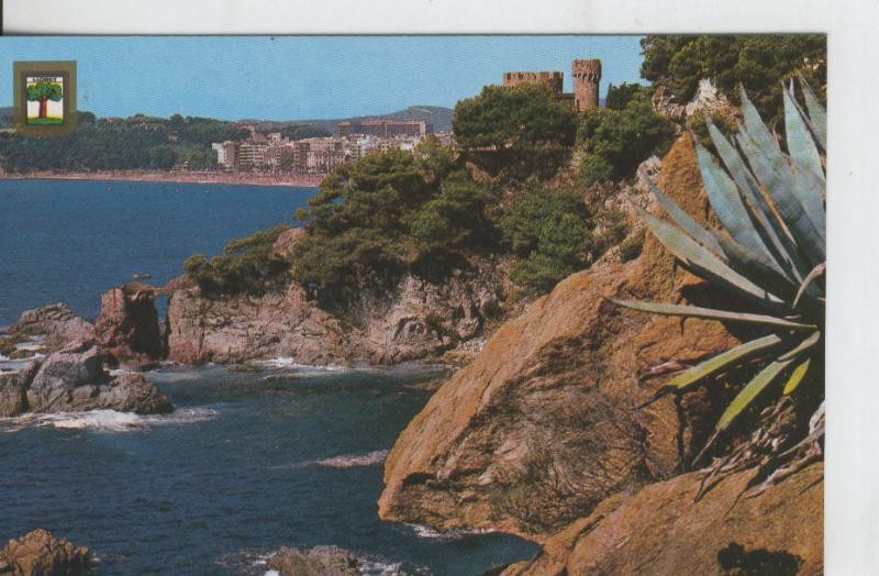 Postal 07675 : Lloret de Mar , Castillo y acantilados