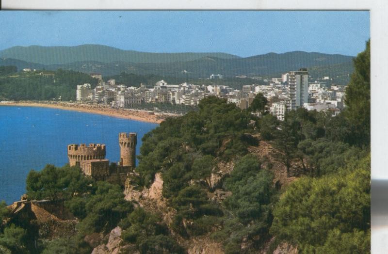 Postal 07679 : Lloret de Mar , vista general y castillo