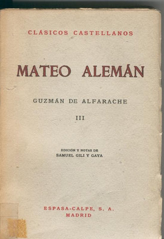 Guzman de Alfarache Tomo III