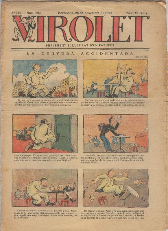 Virolet suplement illustrat d,en Patufet numero 204 del  28.11.1925