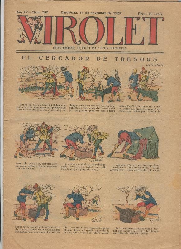 Virolet suplement illustrat d,en Patufet numero 202 del  14.11.1925