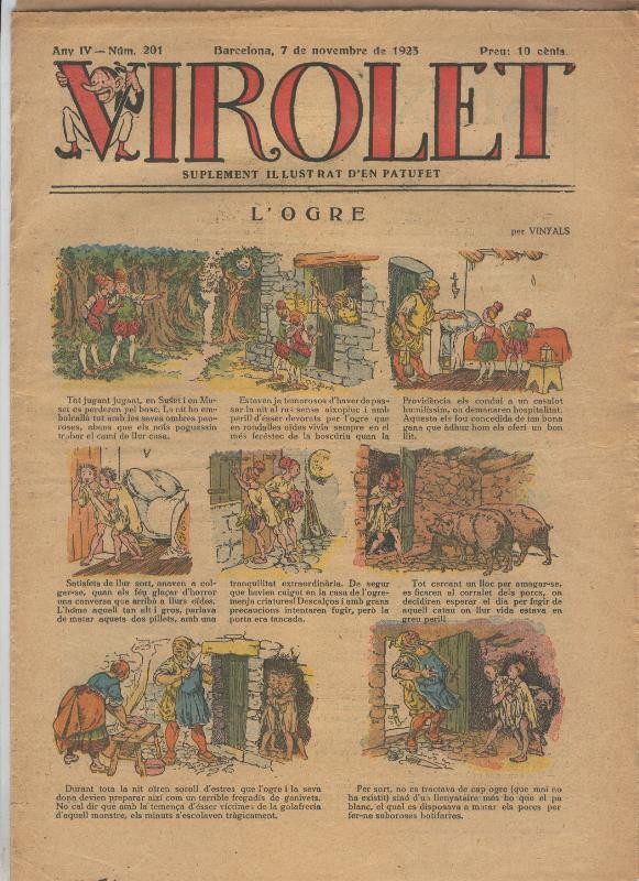 Virolet suplement illustrat d,en Patufet numero 201 del  7.11.1925