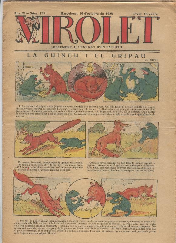 Virolet suplement illustrat d,en Patufet numero 197 del  10.10.1925