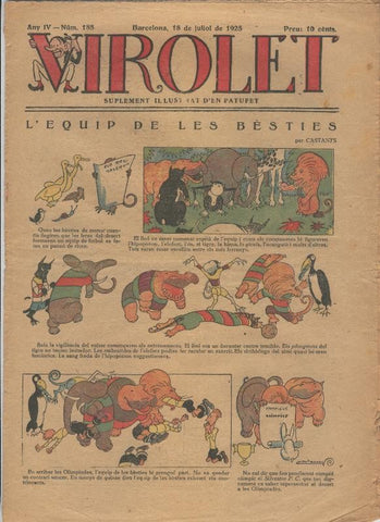 Virolet suplement illustrat d,en Patufet numero 185 del 18.07.1925