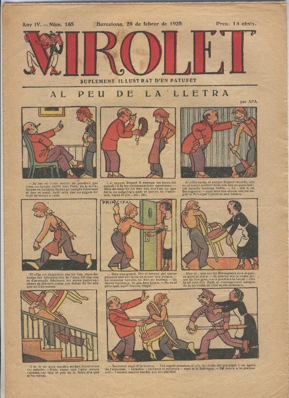 Virolet suplement illustrat d,en Patufet numero 165 del 28.02.1925