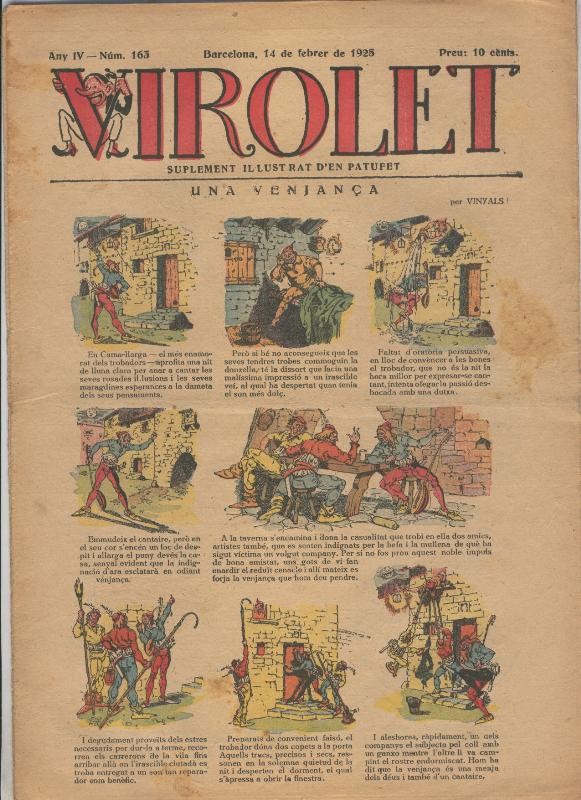 Virolet suplement illustrat d,en Patufet numero 163 del 14.02.1925