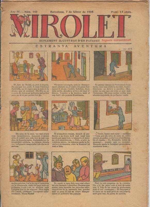Virolet suplement illustrat d,en Patufet numero 162 del 7.02.1925