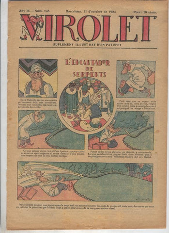 Virolet suplement illustrat d,en Patufet numero 145 del 11.10.1924