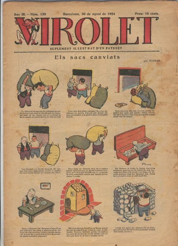 Virolet suplement illustrat d,en Patufet numero 139 del 30.08.1924