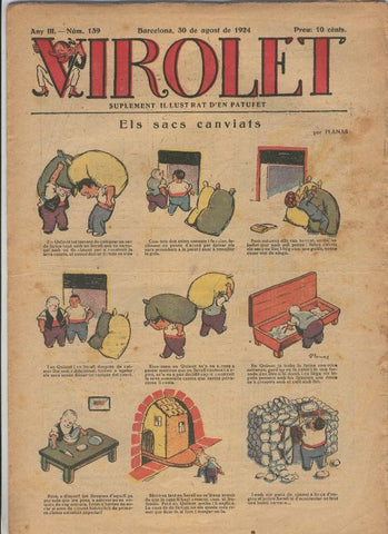 Virolet suplement illustrat d,en Patufet numero 139 del 30.08.1924