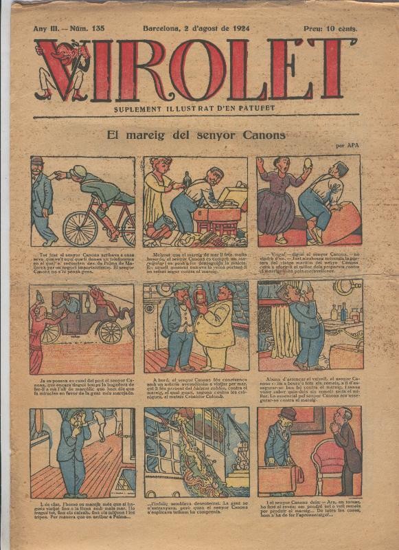 Virolet suplement illustrat d,en Patufet numero 135 del 02.08.1924