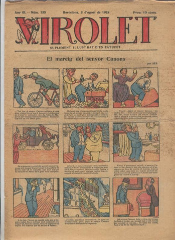 Virolet suplement illustrat d,en Patufet numero 135 del 02.08.1924