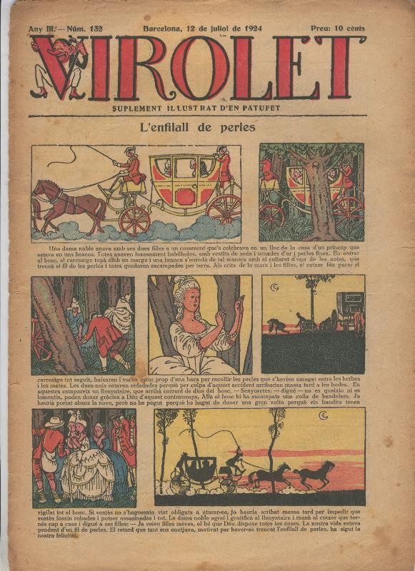 Virolet suplement illustrat d,en Patufet numero 132 del 12.07.1924