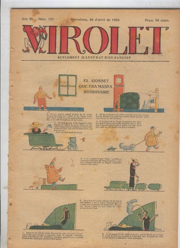 Virolet suplement illustrat d,en Patufet numero 121 del 26.04.1924