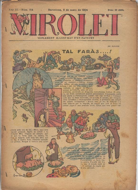Virolet suplement illustrat d,en Patufet numero 114 del 08.03.1924