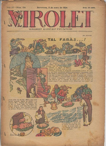 Virolet suplement illustrat d,en Patufet numero 114 del 08.03.1924