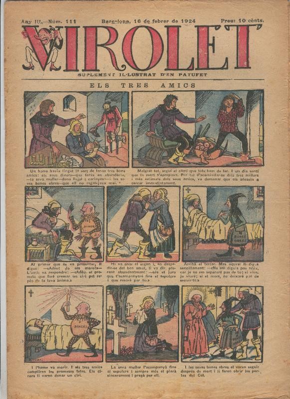 Virolet suplement illustrat d,en Patufet numero 111 del 16.02.1924