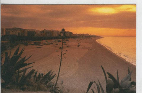 Postal 07690 : Calleta vista de la playa al atardecer