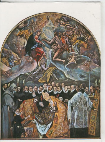 Postal 07757 : Entierro del Conde de Orgaz, El Greco, Santo Tome, Toledo