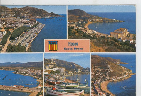 Postal 07825 : Costa Brava, Rosas, vistas varias