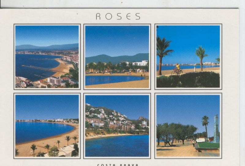 Postal 07834 : Costa Brava, Rosas , vistas varias