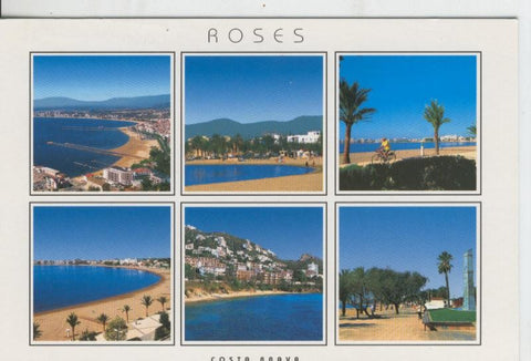 Postal 07834 : Costa Brava, Rosas , vistas varias
