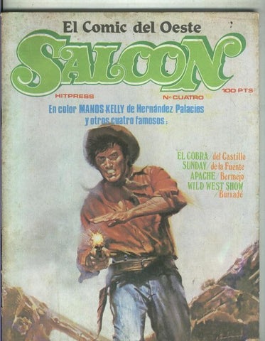 El comic del oeste Saloon numero 4 (numerado 1 en trasera)